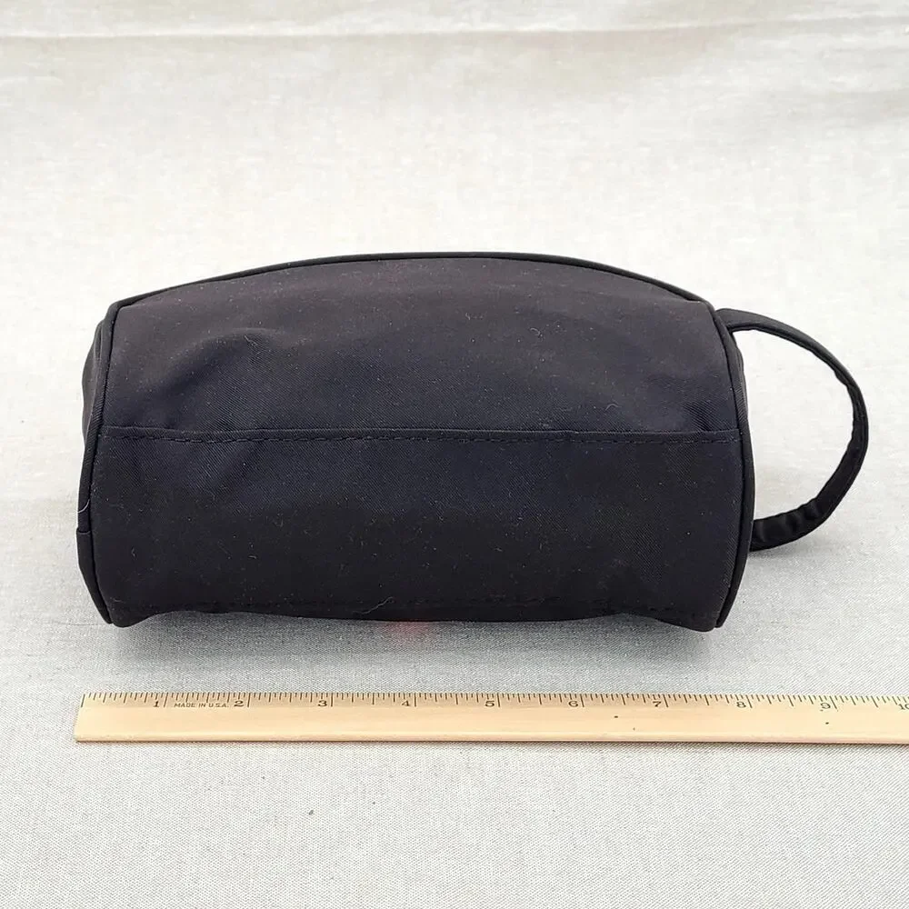 Prada Luna Rossa Ocean Pouch Charcoal Black Travel Toiletry Bag